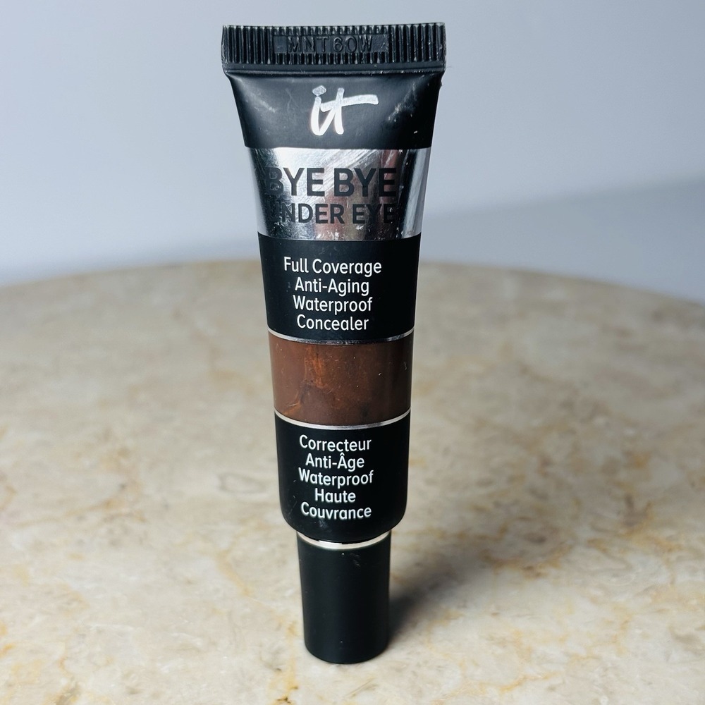 New! it Cosmetics BYE BYE UNDER EYE‎ WATERPROOF CONCEALER 45.5 DEEP EBONY(C)